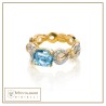 Anello Nodi d'Amore piccolo azzurro | Gioielli De Nobili